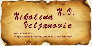 Nikolina Veljanović vizit kartica